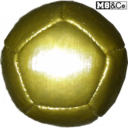 Mini ball consist on 12 pannels with P.U golden shine material (hand made ball )